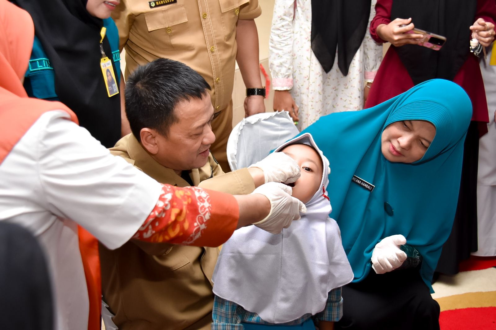 Canangkan Pekan Imunisasi Nasional Polio, Pj Bupati Kampar Mengajak Seluruh Pihak Untuk Mensukseskan Pelaksanaan PIN Polio, Dengan Target Mencapai 95%