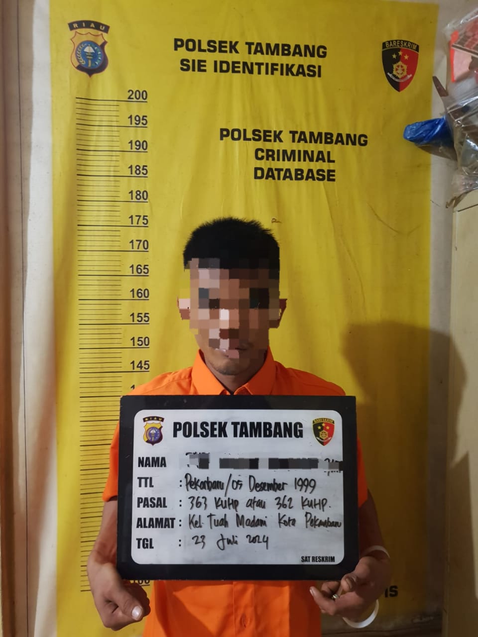 Polsek Tambang Berhasil Amankan Pelaku Pencurian Minyak Goreng di Toko