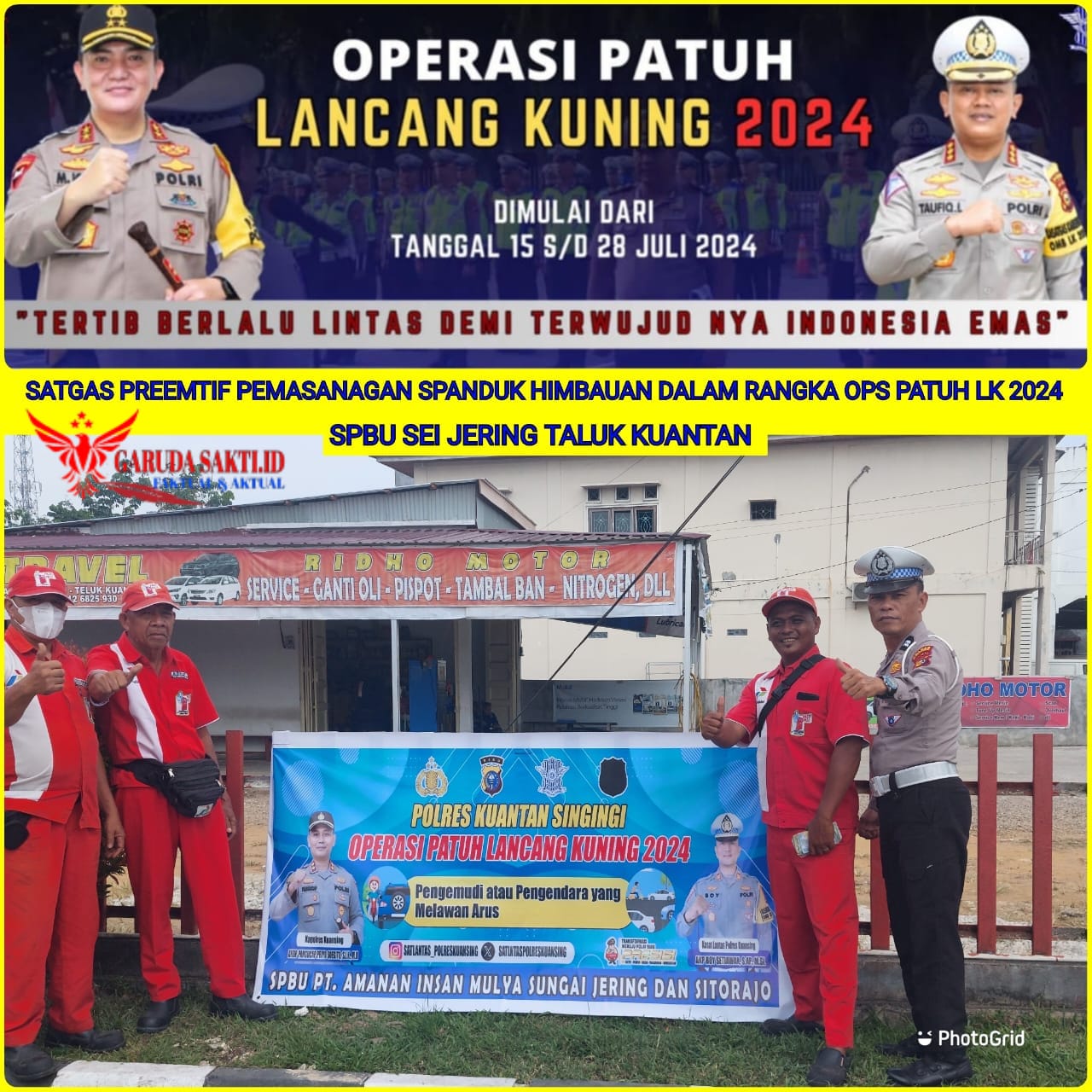 Satgas Preemtif Polres Kuansing Gelar Sosialisasi Ops Patuh Lancang Kuning 2024