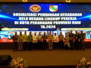 Dandim 0301 Pekanbaru Hadiri Sosialisasi dan Diseminasi Pembinaan Kesadaran Bela Negara