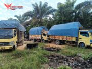 4 Unit Cold Diesel Bermuatan Kayu Ilegal Logging Diamankan Dit Reskrimsus Polda Riau Dibantu Polsek Kampar Kiri
