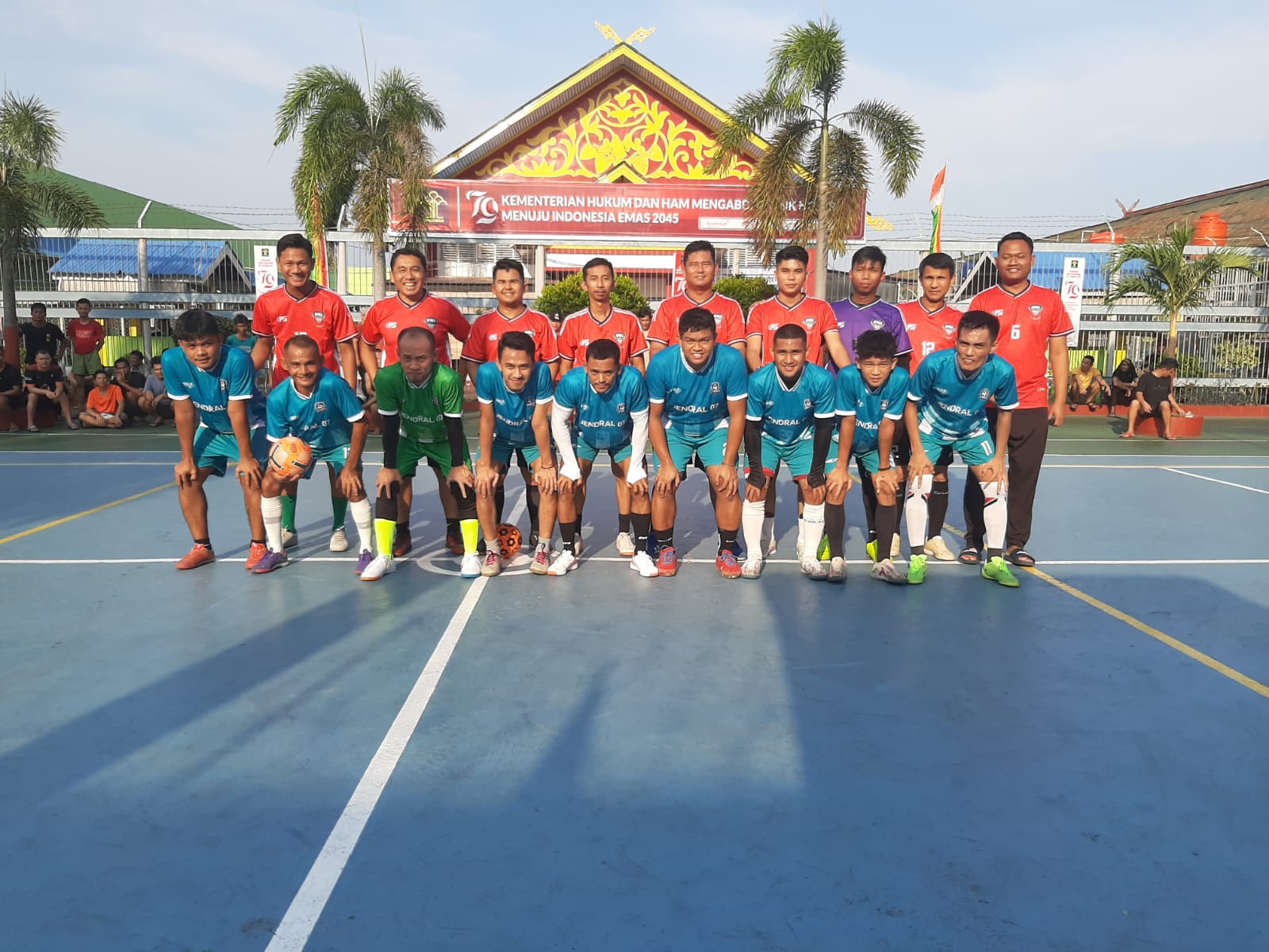 Lapas Pekanbaru Gelar Pembukaan Pertandingan Futsal Antar Petugas dan WBP