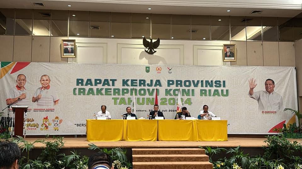 Rakerprov KONI Riau Berjalan Lancar, 4 Cabor Resmi Masuk Sebagai Anggota