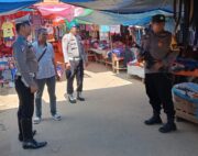 Ciptakan Rasa Aman, Personil Polsek Tapung Hulu Rutin Lakukan Patroli Pasar