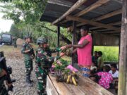 Program Rosita Satgas Marinir Disambut Gembira Warga Muara