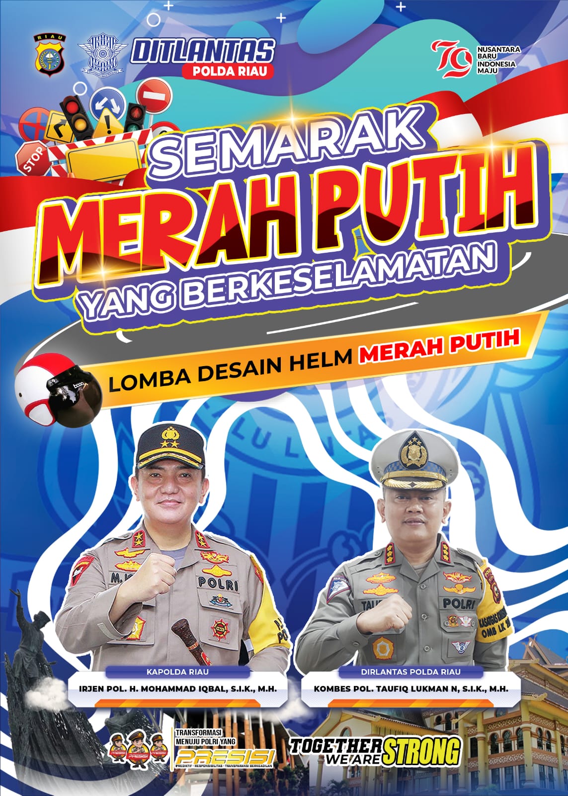 AYO IKUTI!!  DITLANTAS POLDA RIAU GELAR LOMBA DESAIN HELM MERAH PUTIH