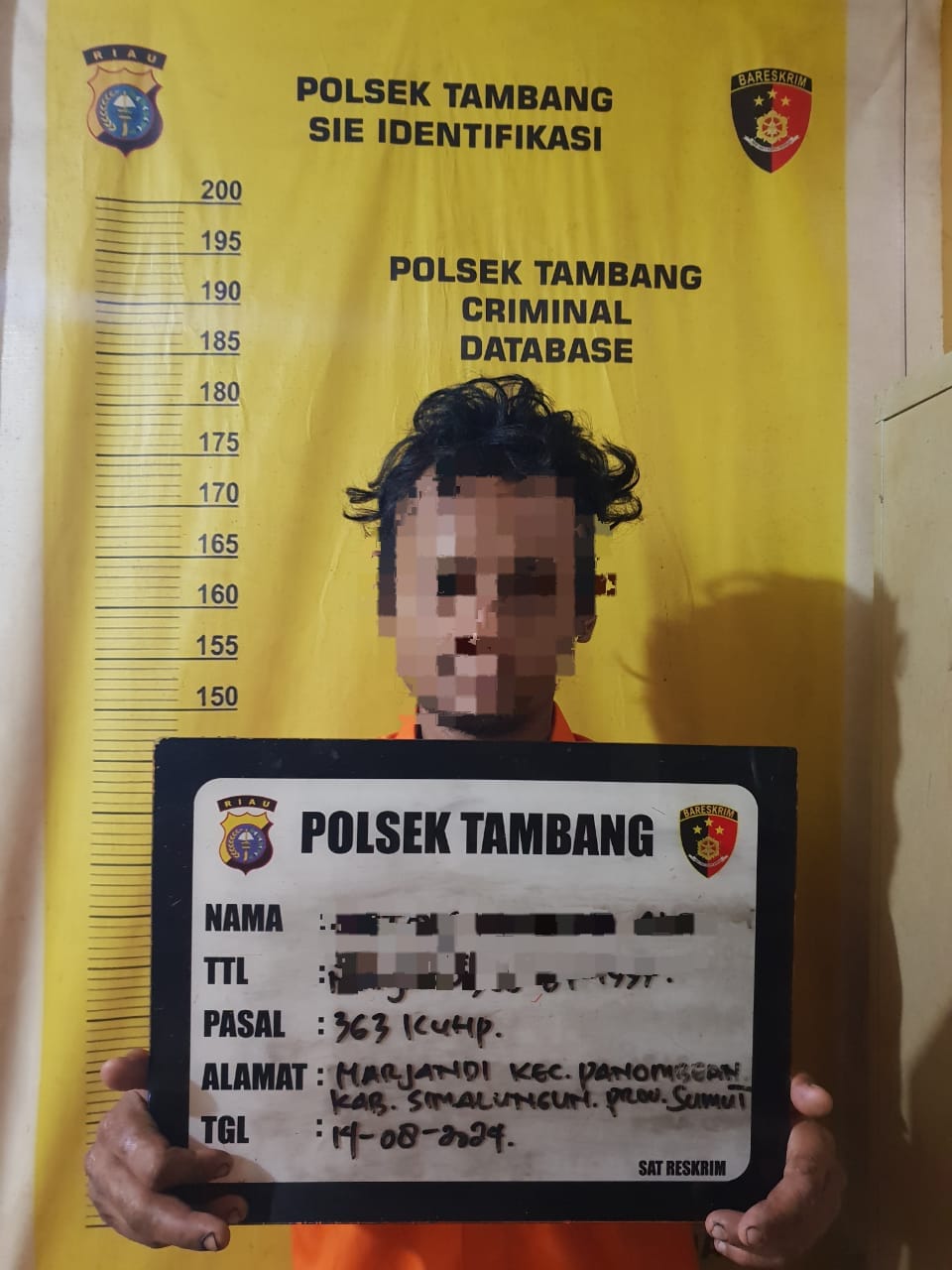 Polsek Tambang Ungkap Kasus Dugaan Tindak Pidana Curat Di Bengkel Mobil