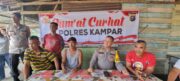 Jumat Curhat, Sat Binmas Polres Kampar Silaturahmi dan Dengarkan Keluhan Warga Siabu