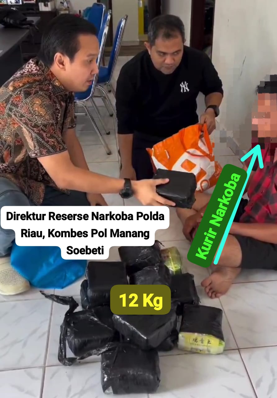 Polda Riau Gagalkan Peredaran 12 Kg Sabu dan 10 Ribu Ekstasi