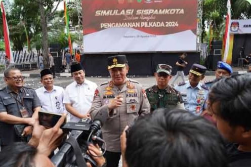 Polda Riau Gelar Simulasi Sispamkota Jelang Pilkada 2024