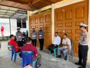 Sat Lantas Polres Kuansing Gelar Program Minggu Kasih Jalin Silaturahmi di Gereja GPIB Efrata