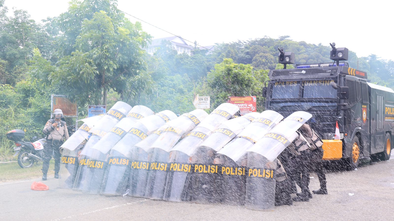 Polres Kuansing Gelar Gladi Bersih Simulasi Pengamanan Dalam Rangka Operasi Mantap Praja Tahun 2024