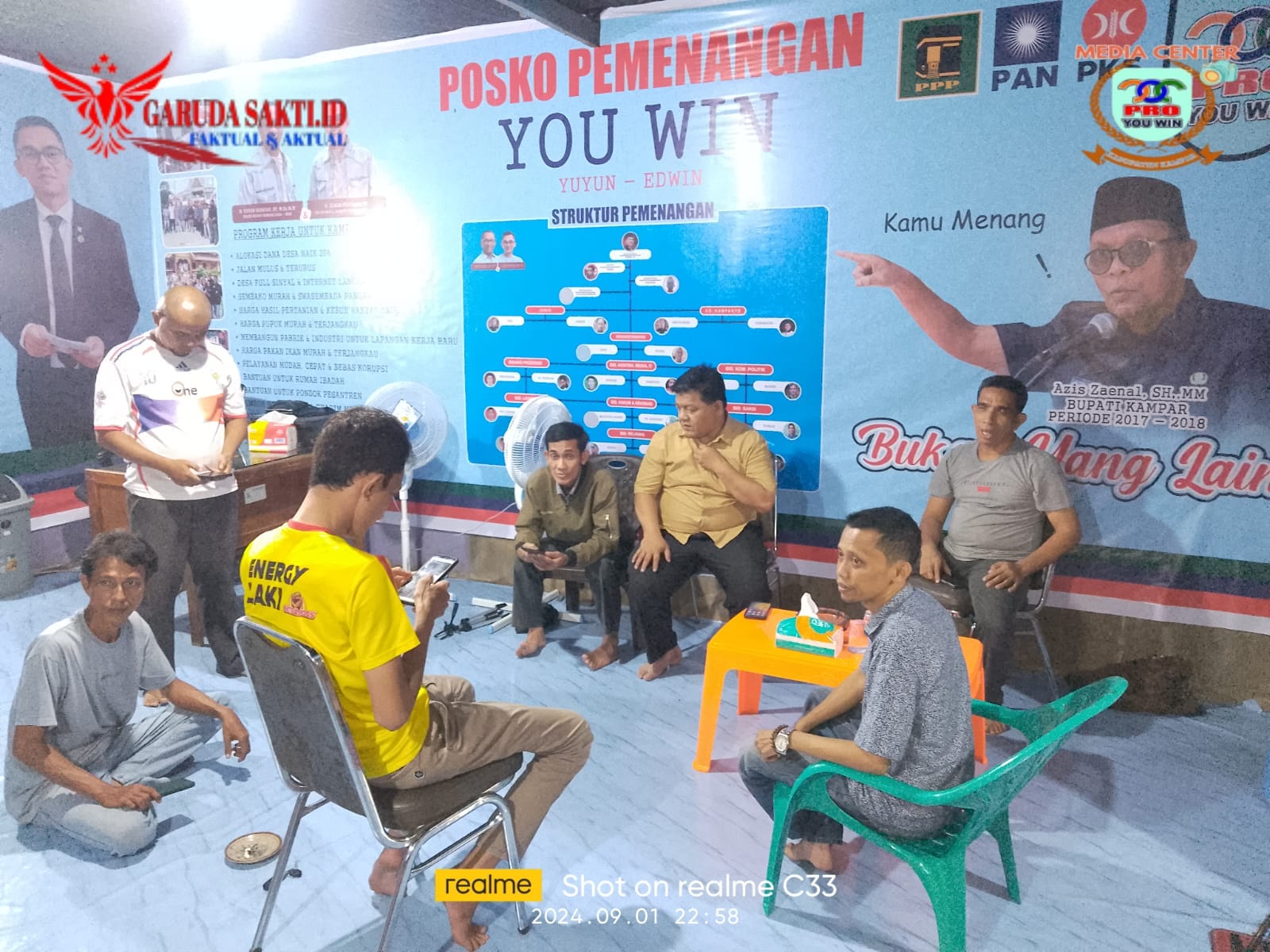 Tim Pemenangan “YouWin” Gelar Silaturahmi Sambut Kehadiran Warga di Posko Pemenangan