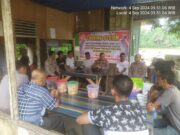 Satbinmas Polres Kampar Berharap Masyarakat Desa Pulau Lawas Ikut Berperan Aktif Dalam Pilkada Damai 2024