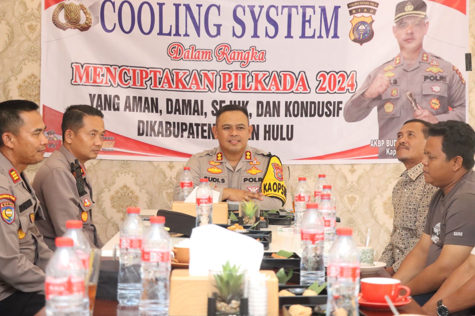 Dalam Cooling System, Kapolres Rohul Bergerilya Dengan Para Tokoh Untuk Wujudkan Pilkada 2024 Damai Dan Sejuk