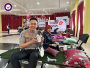 Satlantas Polres Kampar Menggelar Kegiatan Bakti Kesehatan Donor Darah