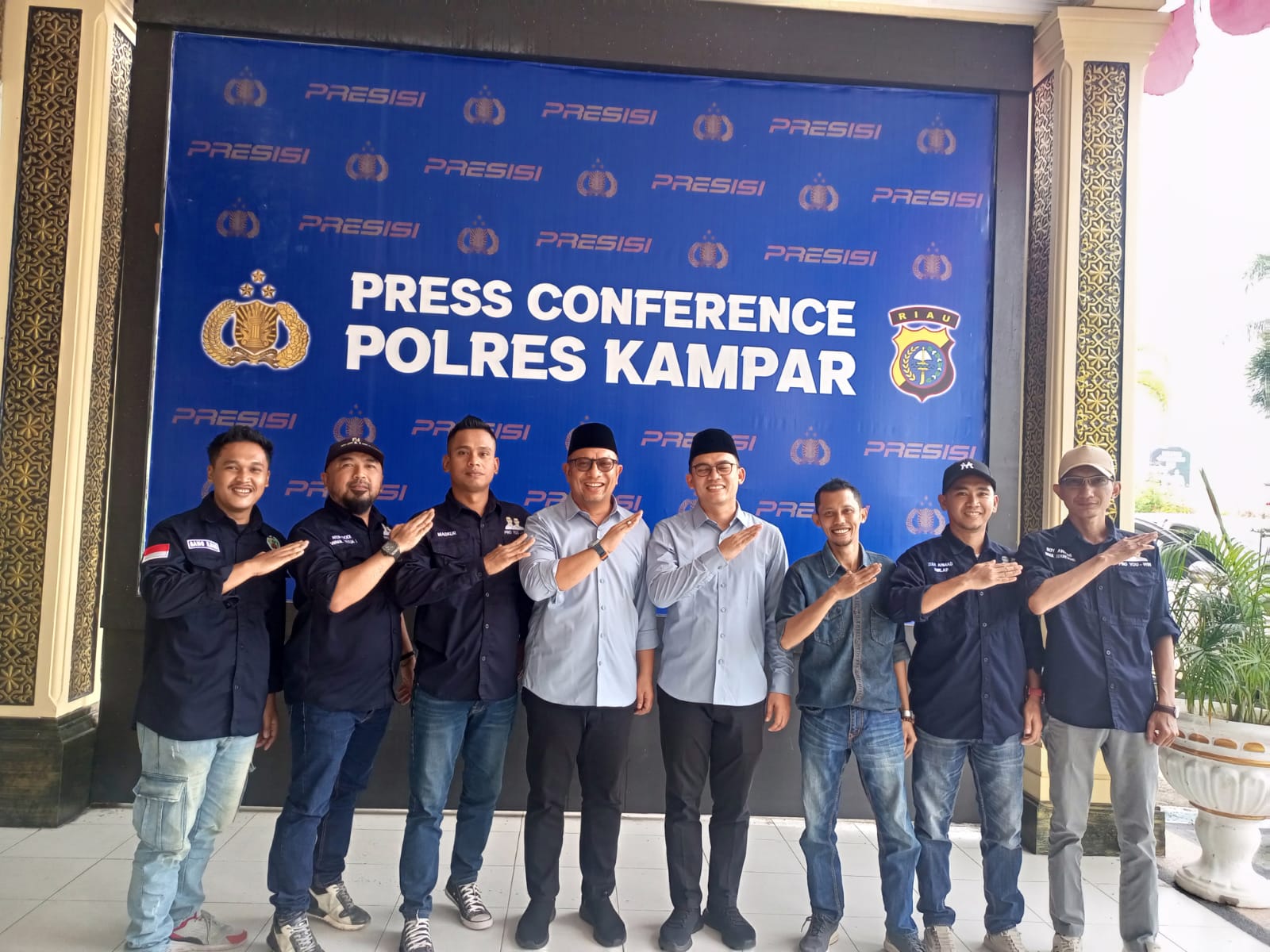 Wujudkan Pilkada Damai, Tim Pro YouWin Hadiri Silaturahmi Kamtibmas Di Polres Kampar