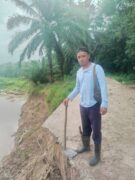 Jalan Labuhan Bongkar Muat Sawit Dusun Sorik Desa Bangai Longsor
