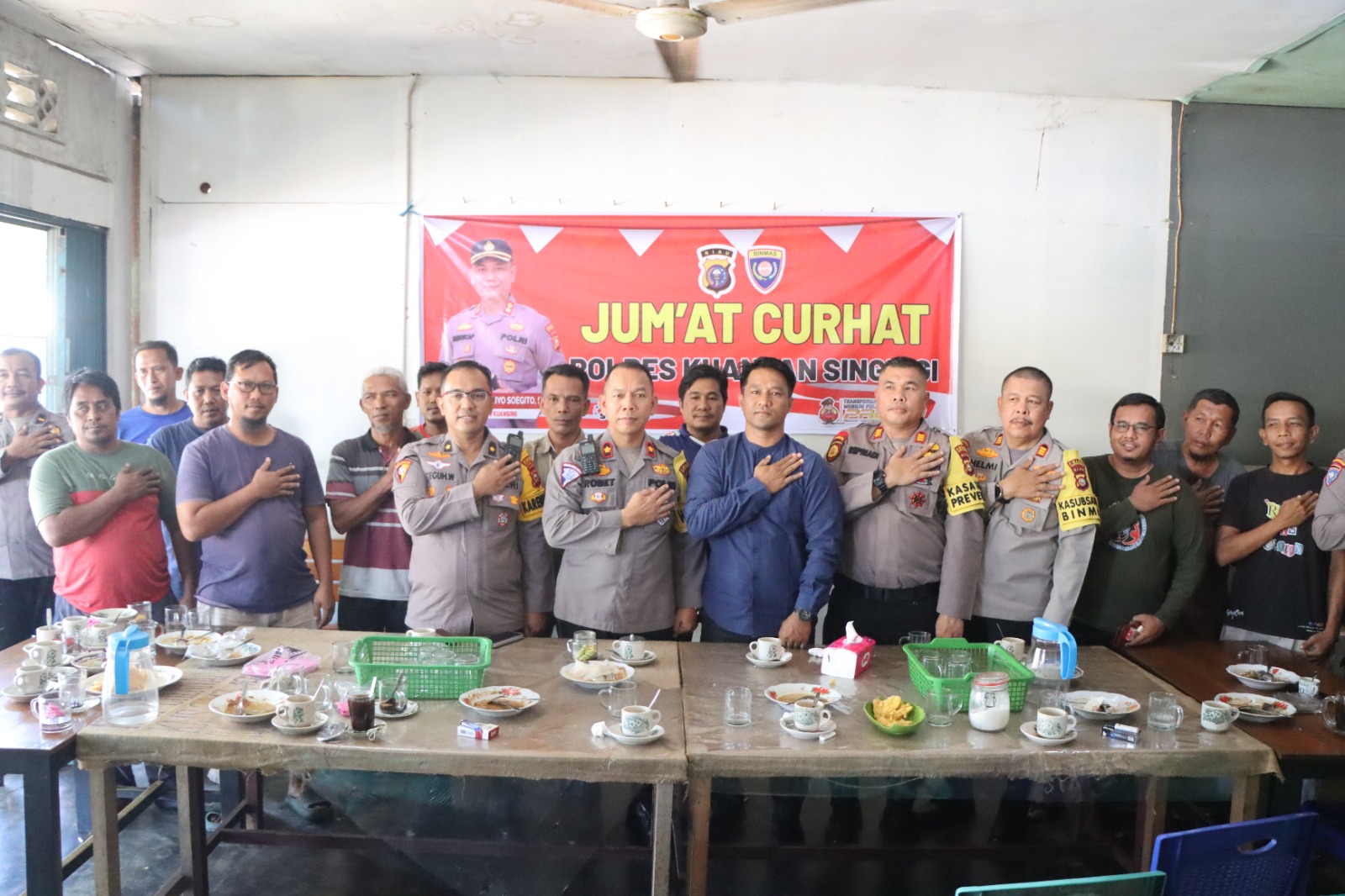 Polres Kuansing Gelar Jum’at Curhat Dalam Rangka Cooling System Pilkada Damai Tahun 2024