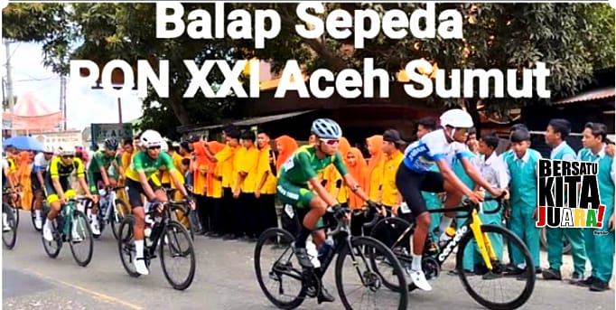 Tim Sumut Berhasil Raih Emas di Road Race 70 KM Jarak Pendek Putra, Tebing Hingga Parapat