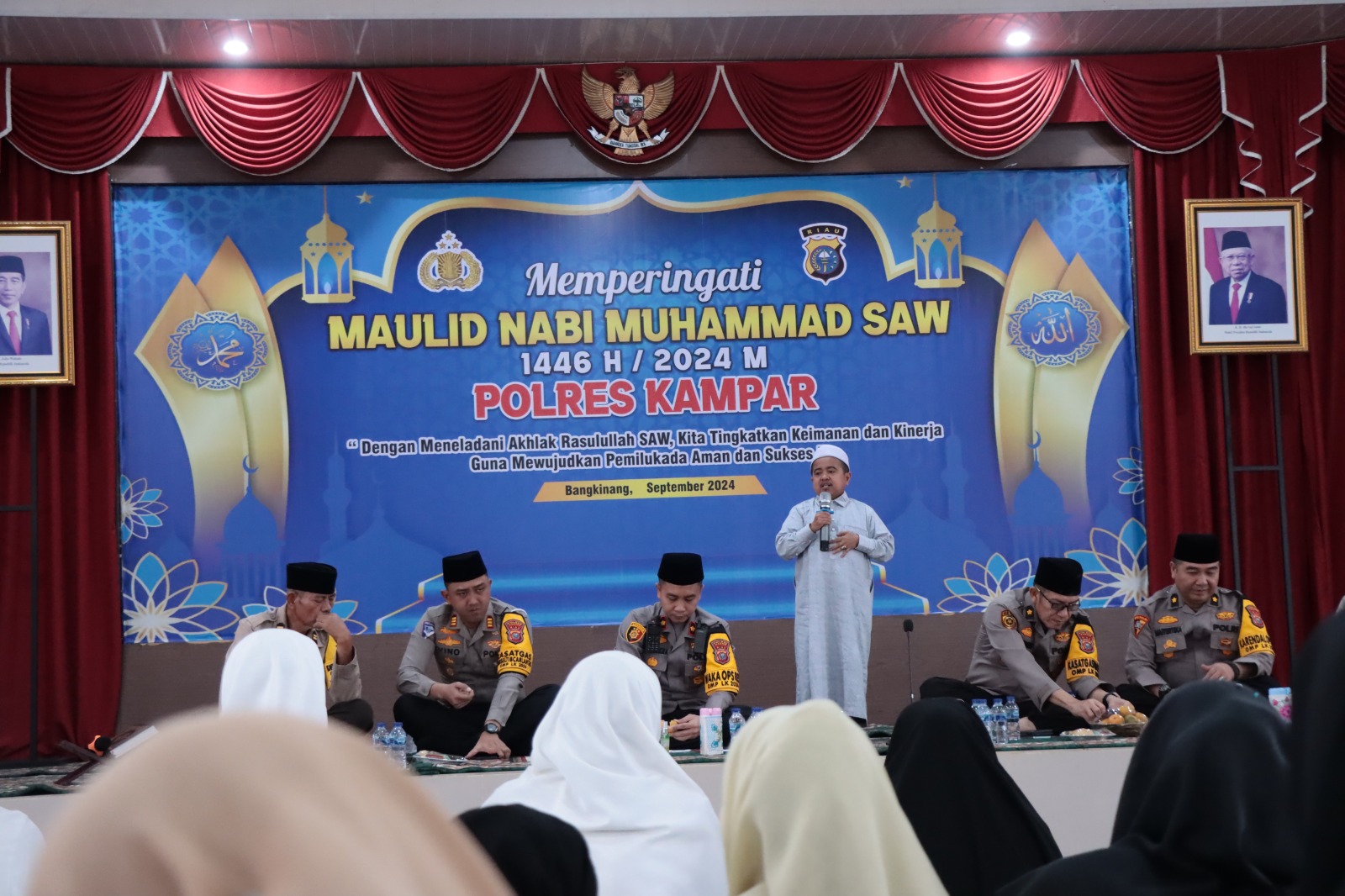 Peringati Maulid Nabi Muhammad SAW 1446 H /2024 M, Ini Pesan Kapolres Kampar