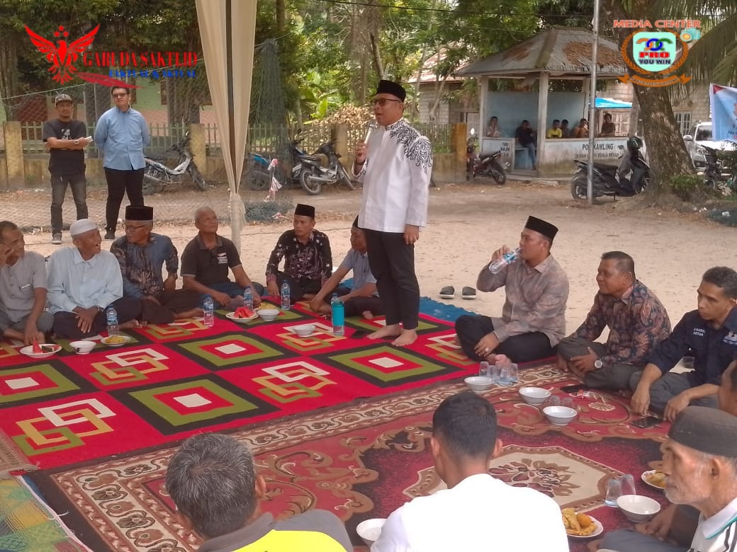 Ciptakan Suasana Pilkada Damai, Tim Pro YouWin Hadiri Silaturahmi di Desa Kualu Nenas