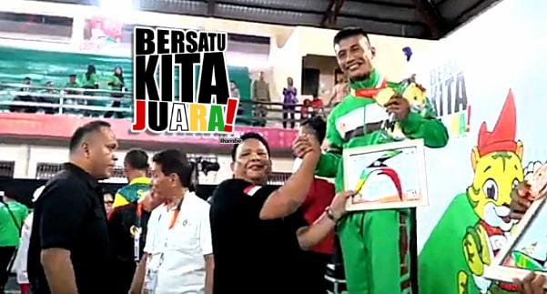 Atlet Sambo Sumut Evaraim Ginting Raih Emas Melalui Kemenangan TKO di PON XXI