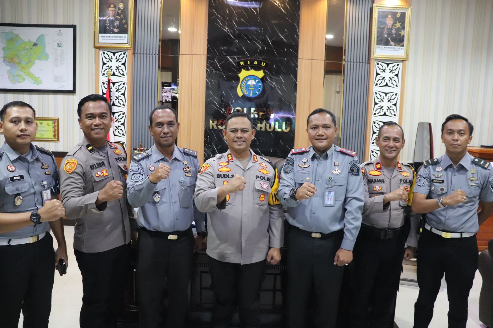 Ciptakan Pilkada Damai Dan Sejuk, Kapolres Rohul Coolling System Dengan Kalapas Kelas II B Pasir Pangaraian 