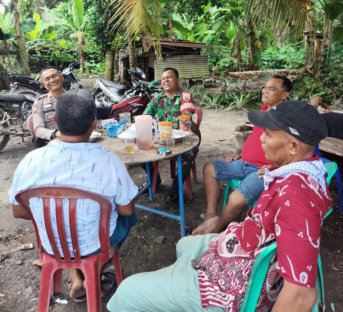 Wujudkan Pilkada Sejuk, Personil Polsek Tambusai Utara Cooling System Dengan Masyarakat Rantau Sakti