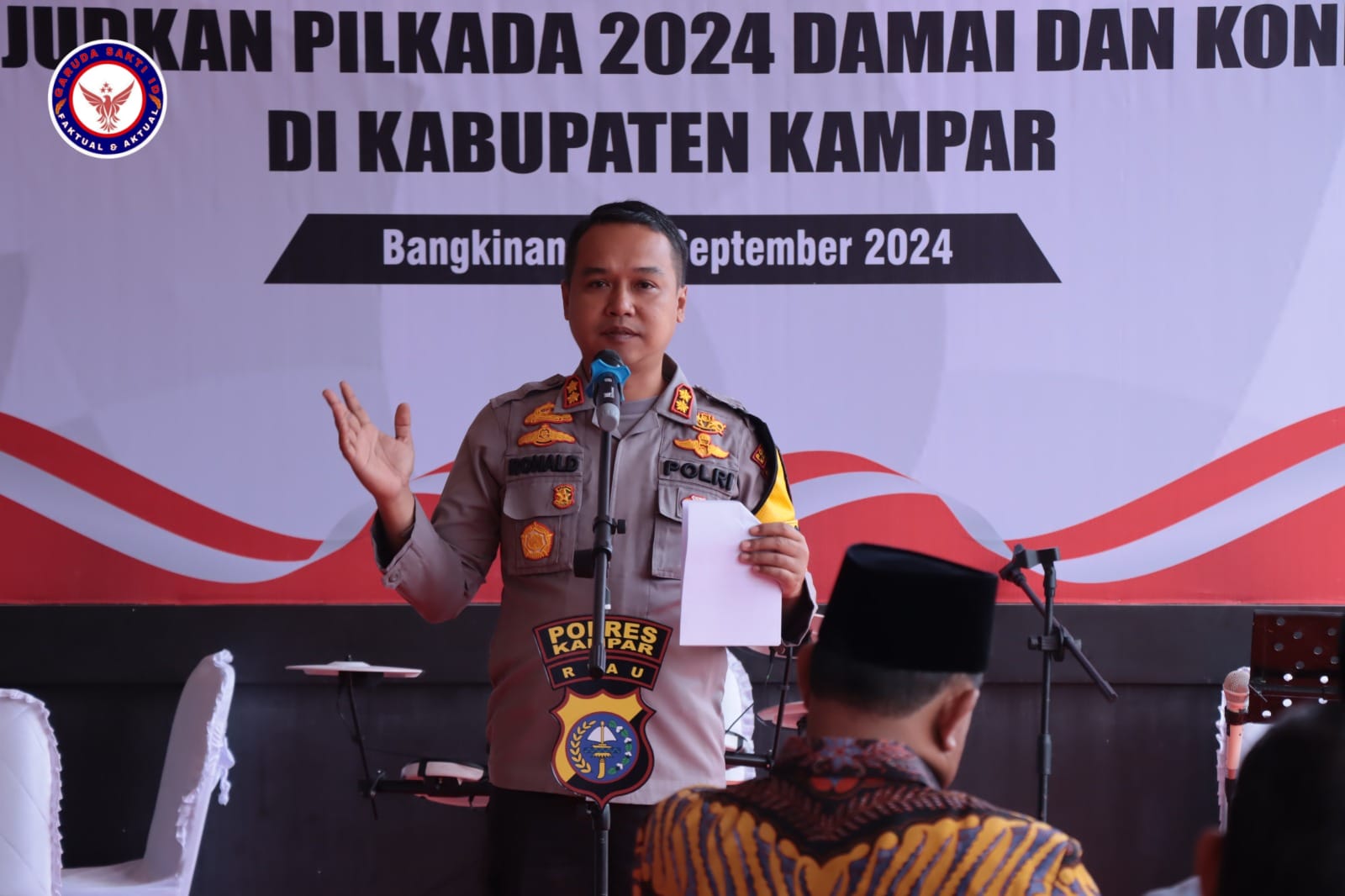 Dalam Rangka Mensukseskan Pemilu 2024, Kapolres Kampar Melaksanakan Coffee Morning Dengan KPU Dan Bawaslu serta Paslon Calon Bupati dan wakil Bupati Kampar