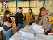 Waka Polres Kampar Monitoring Produksi Sampul Formulir C Hasil KWK