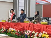 Wakapolres Hadiri Rapat Paripurna DPRD Rohul Dalam Pengucapan Sumpah/Janji Pimpinan DPRD Masa Jabatan 2024-2029