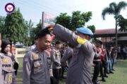 Kasubsatgas Propam Laksanakan Gaktibplin Kepada Personil Ops Mantap Praja Lancang Kuning 2024.