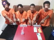Rumah Kosong Jadi Tempat Pesta Sabu, 4 Warga Pulau Jambu di Tangkap