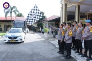 26 Atlet Inkanas Kampar Support dan Dilepas Kapolres Kampar, Siap Berlaga di Karate Kid Riau Open 2024.