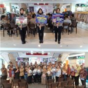 TIM COOLING SYSTEM DITLANTAS POLDA RIAU EDUKASI PENGUNJUNG STC PEKANBARU SUKSESKAN PILKADA RIAU 2024