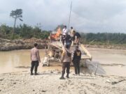 Polsek Singingi Tindak Aktifitas PETI di Kelurahan Muara Lembu