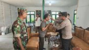 HUT Ke-79 TNI, Polsek Kampar Kiri Hilir Berikan Surprise ke Pos Ramil
