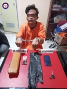 Pelaku Narkoba Daun Ganja Kering di Tangkap di Depan SPBU Teratak Bulu