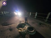 Personil Piket Polsek Tapung Hulu Lakukan Patroli Rutin dan Temukan Jembatan Rusak Parah dan Berlubang