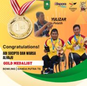Latihan Gunakan Karpet Merah, Adi Sucipto dan Warsa Alhaju TB 8 Putra Boling Riau Raih Medali Emas
