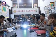 Tim Asistensi Polda riau melaksanakan Asistensi Operasi Mantap Praja Lancang Kuning 2024 di Polres Kampar