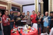 Polres Kampar Cooling System dan Nobar Bersama Komunitas Motor Sampaikan Pesan Pilkada 2024 Damai