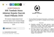 Bupati Rohil menjabat sampai tahun 2026 adalah pernyataan keliru. Kenapa?
