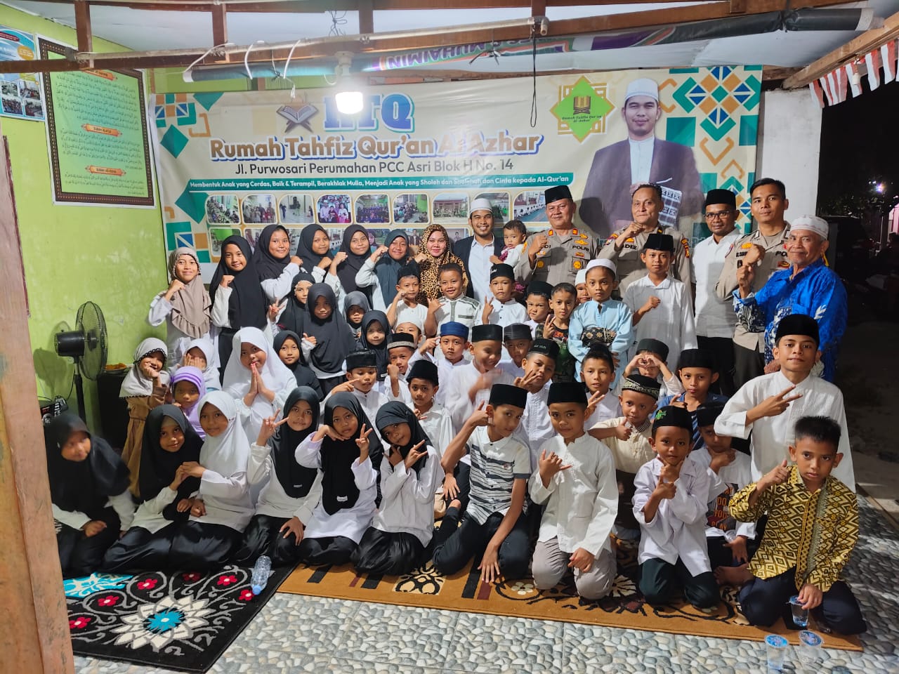 Songsong Pilkada Damai, Polsek Siak Hulu-Rumah Tahfidz Quran Gelar Bukber dan Magrib Berjamaah