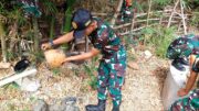 Satgas Pamtas RI-RDTL Sektor Barat Yonarhanud 15/DBY Bantu Atasi Kesulitan Air Bersih 