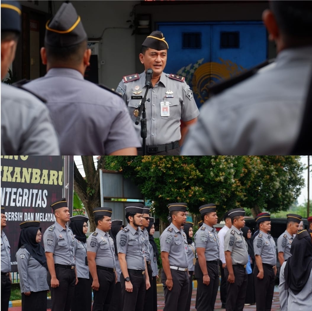 Wujudkan Komitmen Bersama Dalam Pelaksanaan Tugas, Karutan Pekanbaru Sampaikan Asta Cita Presiden dan Wakil Presiden!