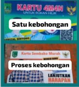Terulang kembali, Kartu Sembako Murah ada di Masa Kampanye, Setelah Kampanye kemana? 