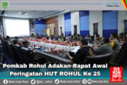 Pemkab Gelar Rapat Awal Peringatan HUT Rohul Ke-25