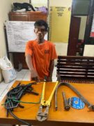 10 Bulan DPO, Pelaku Pencurian Kabel Milik PT PHR di Ringkus Polsek Tapung